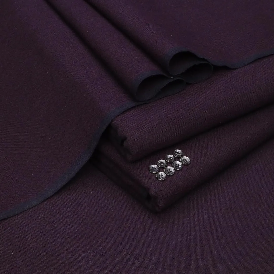 Men's Maroon Khaddar Suit 7m Cutting Winter Collection