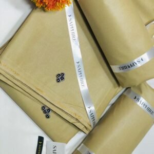 Men's Unstitched Khaddar Suit in Beige Color Winter Collection